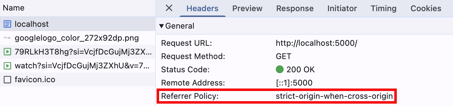 localhostDefaultReferrerPolicy